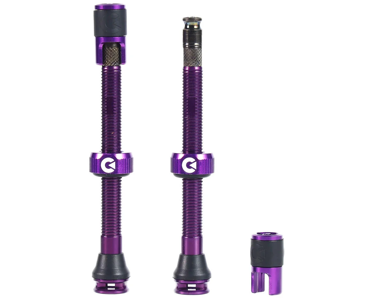 Clik Tubeless Valve Set (Cosmic Purple) (Pair) (60mm)